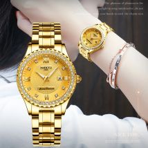 NIBOSI Frauen Uhren Top Marke Luxus Gold Damen Uhr Edelstahl Band Klassische Armband Weiblichen Uhr Relogio Feminino