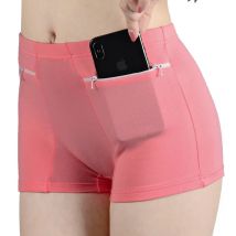 Plus Größe Frauen Sicherheits Kurze Hosen Weiche Boyshort Unter Rock Shorts Mit Zipper Taschen Atmungsaktive Diebstahl-proof Weibliche Unterwäsche