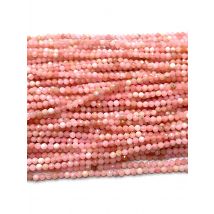 Veemake Pink Opal Natural Stones Crystal Gemstones DIY Necklace Bracelets Ring Faceted Round Beads For Jewelry Making 06727