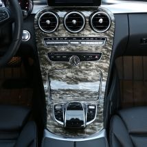 Für Mercedes Benz C Klasse W205 GLC X253 Carbon Faser Farbe Aufkleber Auto ABS-Center Konsole Panel Dekoration Abdeckung Trim