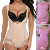 Women Shapewear Waist Trainer Bodysuits Slimming Underwear Seam-free Full Body Shaper Firm Control Bodybriefer Postpartum Fajas