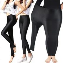 Frauen Frühling Herbst große Leggings Dame Sommer knielange kurze Hosen lässig gestreckt dünne Glanz Neon Shorts Capris