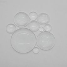 8mm 10mm 12mm 14mm 16mm 18mm 20mm 25mm 30mm 40mm runde transparent Klar Glas Cabochon für DIY Anhänger Schmuck Machen