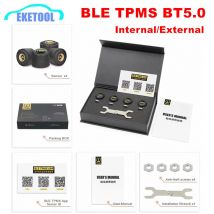 BLE TPMS 5.0 Wireless 4 sensori sistema di monitoraggio della pressione dei pneumatici per auto avviso di allarme TPMS tramite Bluetooth 5.0 per APP IOS/Android