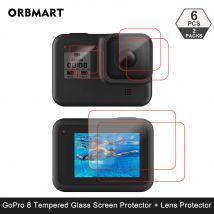 Gehärtetem Glas Screen Protector für GoPro Hero 8 Schwarz Objektiv Schutz Schutz Film für Gopro8 Gehen pro 8 Kamera Zubehör