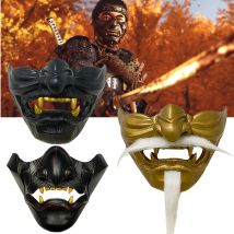 Geist von Tsushima Cosplay Harz Maske Helm Latex Masken Halloween Party Karneval Kostüm Requisiten
