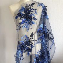 1Pc Bunte Spitze Stoff Bestickt Hochzeit Kleid Applikationen Barock Borte Kragen Mesh Nähen Auf Patches Für Kleid DIY Dekoration
