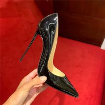 Klassische Glänzende Schwarz PU Patent leder High Heels Schuhe Frauen Pumpen 12cm Spitz Stilettos