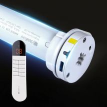 38-mm-Rohrmotor für elektrische Jalousien. Der wiederaufladbare Lithum-Batterie-Motor kann mit Alexa