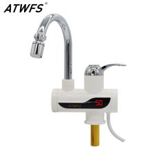 ATWFS 3000 W Durchlauferhitzer ohne Durchlauferhitzer, elektrischer Warmwasserhahn, Heizung, Küchenarmatur mit Temperaturanzeige
