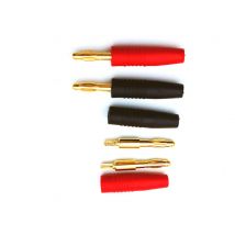 100 stücke kupfer 4mm silikon isolierte Banana Stecker stecker Kupfer