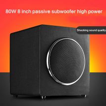 80W High Power 8 Inch Passive Subwoofer Speaker B1P Wooden Subwoofer Home Theater Speaker TV Computer Speaker 35Hz-20KHz