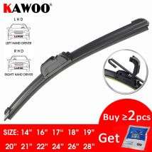 KAWOO Auto Wischer Klinge U Haken Universal Rahmenlose Halterung Gummi Auto Windschutzscheibe Wischen Klingen 14 "16" 17 "18" 19 "20" 21 "22" 24 "26" 28"