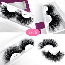DOCOCER Fluffy Mink Lashes Short Messy Wispy Natural Eyelashes 25mm Hamdmade Real 3D Mink Eyelashes Makeup False Lashes