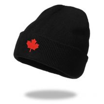 Herbst Winter CA Red Maple Leaf Bestickte Strick Acryl Mützen Hut Männer und Frauen Casual Alle Spiel Warm Wolle Kalt caps W125