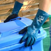Oil Resistant Work Gloves Safety Nitrile Fully Dipped Long Cuff Gas Anti Biotic Slip Waterproof Acid-base Chemical Proof