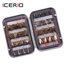 ICERIO Trout Fly Fishing Assorted Fliegen Kit 32 teile/schachtel Nymph Trocken Nass Fliegen Fischen Fly Lure Köder