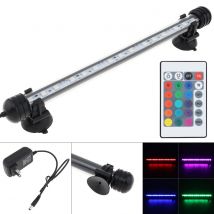 Aquarium LED Bar Light Waterproof Fish Tank Underwater Lamp Decor 220V Submersible Waterproof Strip Light with Remote Control