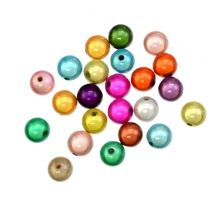 Glänzende gemischte 3D-Illusion Miracle Dream Acryl runde Spacer-Perlen Charms 4/6/8/10/12/14/16/18/20 mm Auswahlgröße für die Schmuckherstellung