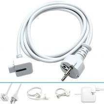 Cable de extensión de 1,8 M con enchufe europeo, EE. UU., Reino Unido, UE, alta calidad, para Apple MAC, IPAD, AIR, Macbook pro, adaptador de cargador 45w, 60w, 85w