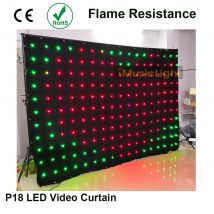 2mx3m LED Video Curtain Star Cloth P18 Matrix DMX Backdrop Wedding Stage DJ Pub Background