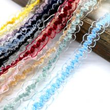 2 Yards 15mm elastisches Haarband Band Spitze Näh besatz hand gefertigt DIY