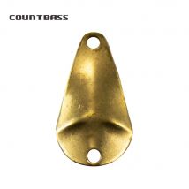 COUNTBASS 50 pezzi grezzi per cucchiaio da pesca al salmone in ottone 1,5 g (3/64 once) area di trota spinning, esche per luccio spigola esche per pescatore non verniciate