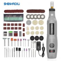 SHENHAOXU 100-240V Mini wiertarka grawerująca-narzędzia Dremel-akcesoria-zestaw regulowane szlifowanie z wielofunkcyjnym elektronarzędziem