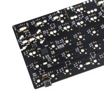 60% 61 64 QMK VIA PCB Interruttore di supporto sottoluce LED HHKB Minila Layout Tastiera meccanica completamente programmabile Poker Duck2 GH60