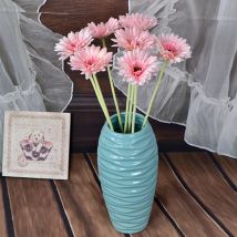 2/5 Stück künstliche Blumen 10 cm Seide afrikanische Gänseblümchen Coreopsis Gerbera gefälschte Blumen Dekor für Zuhause Hochzeit Luxus-Heimdekoration