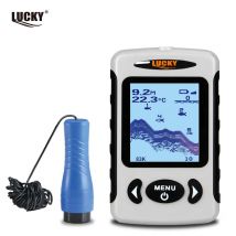 LUCKY FF718D-Ice&FF718 2,2 Zoll LCD tragbarer Fischfinder 200 kHz/83 kHz Dual Sonar Frequenz 100 m Detektor für Eisfischen