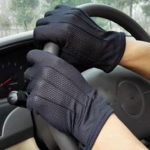 Männer Sommer Sport Fitness Nicht-slip Radfahren Sonnenschutz Kurze Sonne Handschuhe Dünne Baumwolle Atmungsaktiv Touch Bildschirm Fahren Handschuhe L20