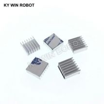 5Pcs Mini Klebstoff Aluminium Kühler Kühlkörper Kühlkörper 14x14x6mm Kühler Für 3D Drucker schrittmotor Fahrer VGA RAM LED IC