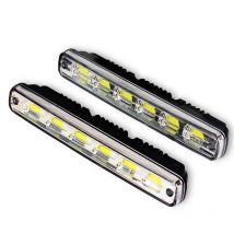 2Pcs/Set Auto Daylight Super Bright Car DRL COB Waterproof Fog Lamp Auto LED Daytime Running Light With On/Off Function Driving