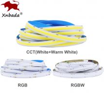 COB CCT/RGB/RGBW/RGBCCT LED Light Strip 840LEDs/m High Density Flexible FOB COB RA90 Linear Dimmable Led Lights DC24V