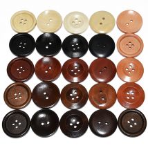 10PCs 30PCs 10mm-40mm Runde Anzug Dekor Rohrleitungen Holz Knöpfe DIY Nähen Scrapbooking Handwerk für Kleidung Handgemachte Holz Knopf