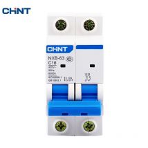 CHNT CHINT NXB-63 2P AC 230/400V Miniature Circuit Breaker C 6 10 16 20 25 32 40 63A Overload Protector  DZ47 C Style Air Switch