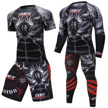 Männer T shirt + Hosen MMA Boxing Muay Thai Shorts kickboxen anzug Boxeo Fitness Sport anzüge Jersey Jiu Jitsu T-shirt marke kleidung