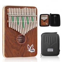 GECKO 17 Key Kalimba K17SD Thumb Piano Imported Solid Red Sandalwood Musical Instrument Band EVA