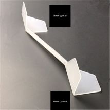 Externe innere Eckkelle, innen und außen abgewinkelte Eckreinigungskelle, Trockenbau-Ecklackenschaber, Beton-Spachtelmesser