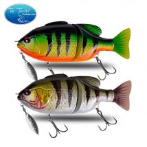 Angeln Locken Für Hecht Schwimmende Swimbait Jointed Köder 120mm 50g 140mm 75g Jointed Köder mit Spinner Swimbaits Bass Angeln Locken