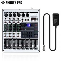 PHENYX PRO PTX-15 4Channels Bluetooth-compatible Mixing Console USB Input Stereo equalizador audio 16Echo Effects for DJ/Karaoke