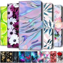 Leather Magnetic Case For Samsung Galaxy A32 4G Lite A12 A52 A72 A22 A42 5G A 32 12 Phone Cover Flip Wallet Painted Funda Etui