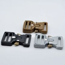 25-50mmQuick Side Alloy Release Buckle Outdoor Tactics Gürtelband Gurtband Einstellschnalle DIY Kleidung Outdoor-Zubehör