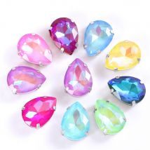 Glitter Glas Strass Mit Silber Klaue Nähen Auf Strass Für Hand Kleidung Schuhe Diy Kristalle