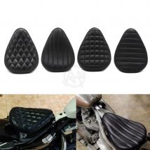 Motorrad Retro schwarz Leder Solo Sitz für Harley Custom Chopper Bobber Leder Sattels itz