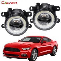 2 pezzi paraurti anteriore auto LED fendinebbia angelo occhio luce di marcia diurna DRL 30W 12V per Ford Mustang 2005-2017