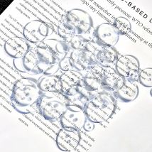 9–25 mm transparente Knöpfe, transparentes Nähen, Polyesterharzknöpfe für Kleidung, Hemden, DIY-Knöpfe, Bekleidungszubehör