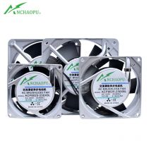 ACP-230XBL 80mm 92mm 120mm 230V double ball bearing silver aluminum frame AC axial flow cooling fan for cabinet electric cabinet
