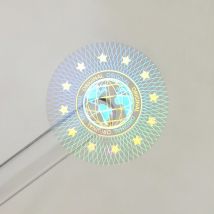 Adesivi olografici originali, etichetta di sicurezza antimanomissione, adesivo di garanzia trasparente vuoto, Logo personalizzato, 20x20mm 2000 pezzi
